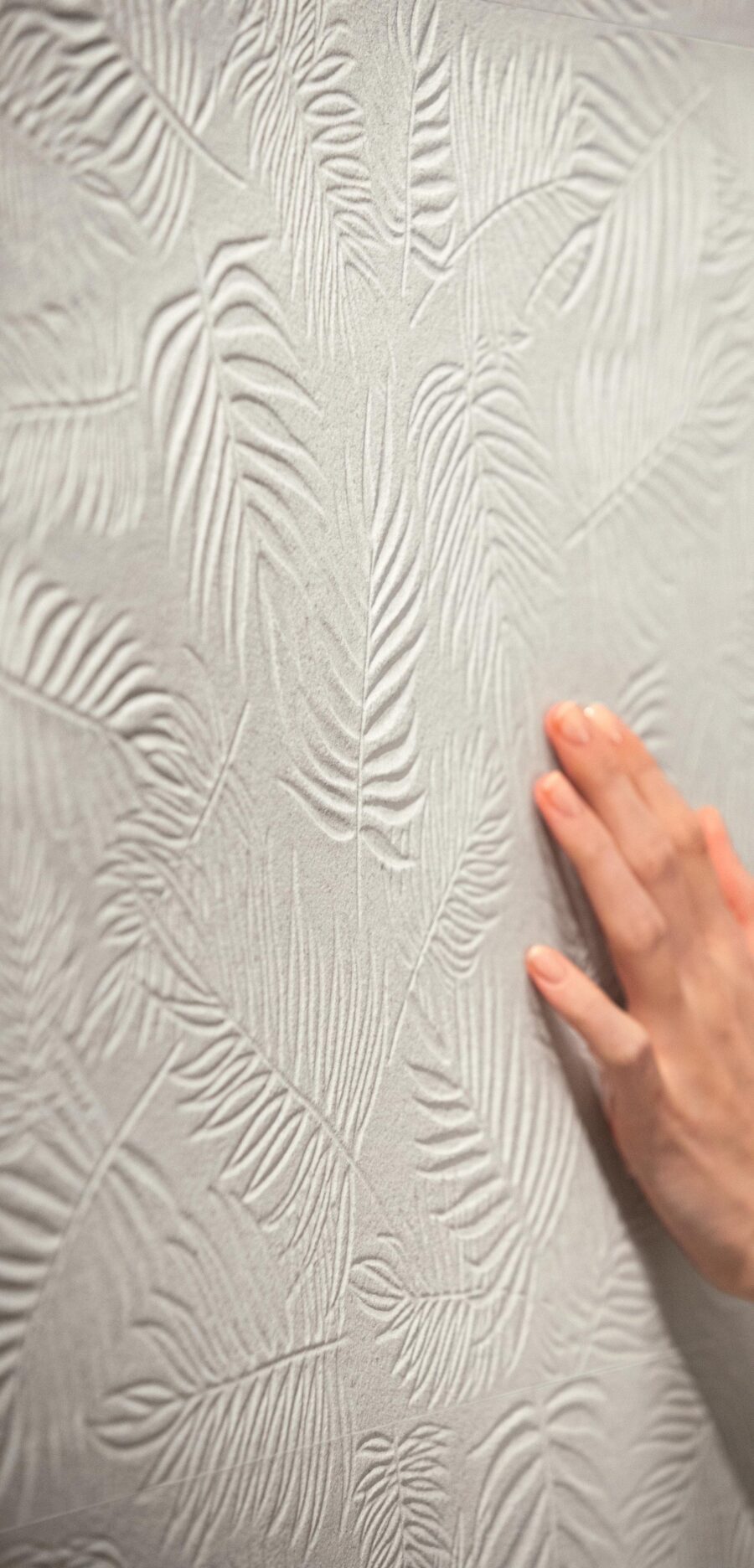 3D Wall Carve Leaf White - Imagen 2