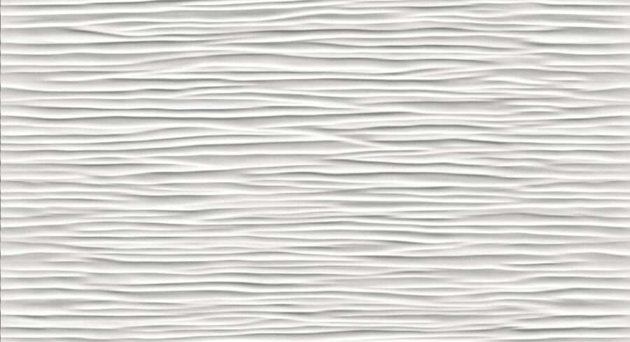 3D Wall Design Wave White