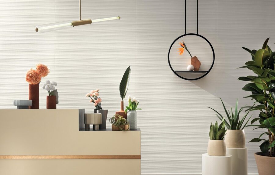 3D Wall Plaster Combed White - Imagen 4